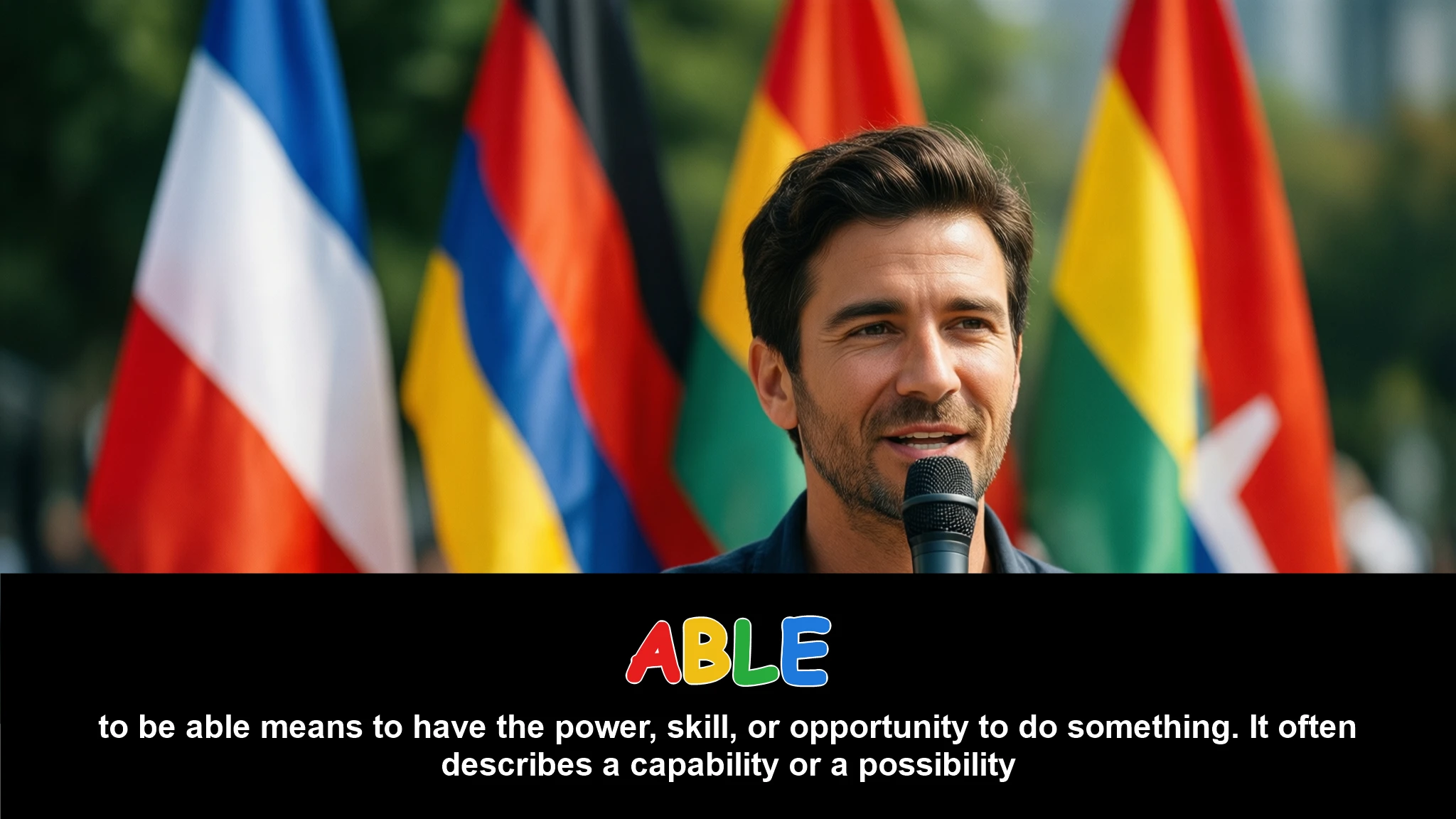 English Illustration for able